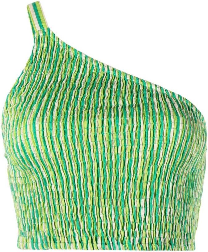 Faithfull the Brand Asymmetrische top Groen