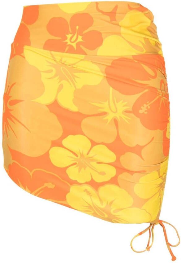 Faithfull the Brand Rok met bloemenprint Oranje
