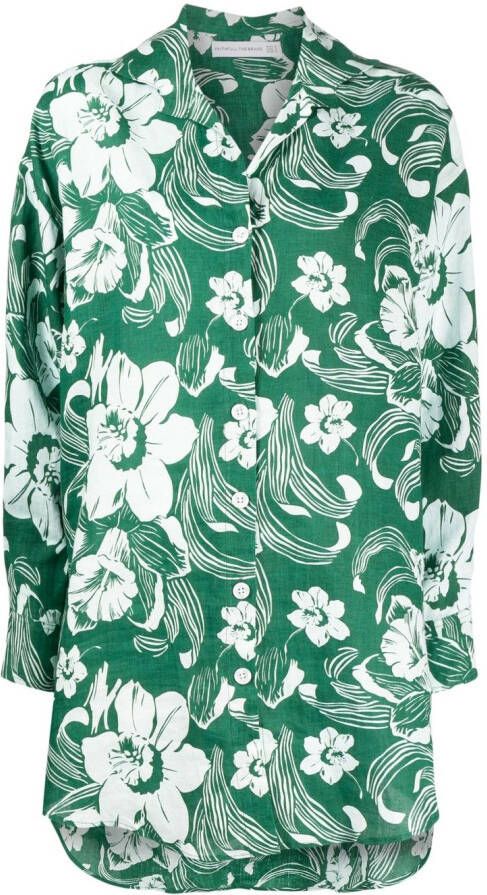 Faithfull the Brand Blousejurk met bloemenprint Groen