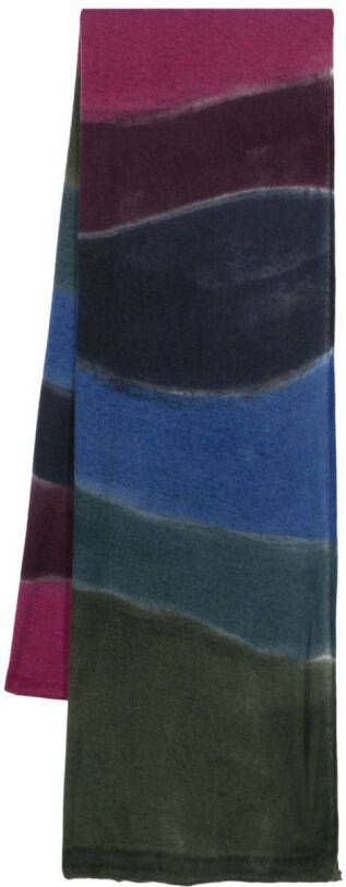 Faliero Sarti Sjaal met print Paars