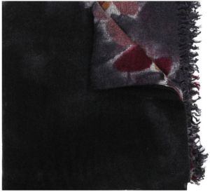 Faliero Sarti Sjaal met abstracte print Zwart