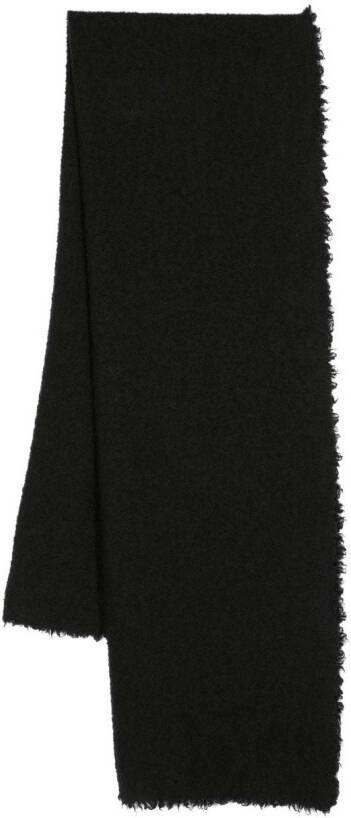 Faliero Sarti Sjaal met franje afwerking Zwart