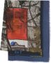 Faliero Sarti Sjaal met print Blauw - Thumbnail 1