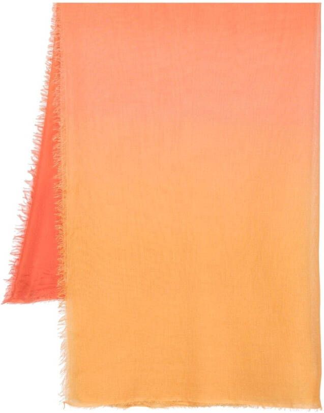 Faliero Sarti Tweekleurige sjaal Oranje