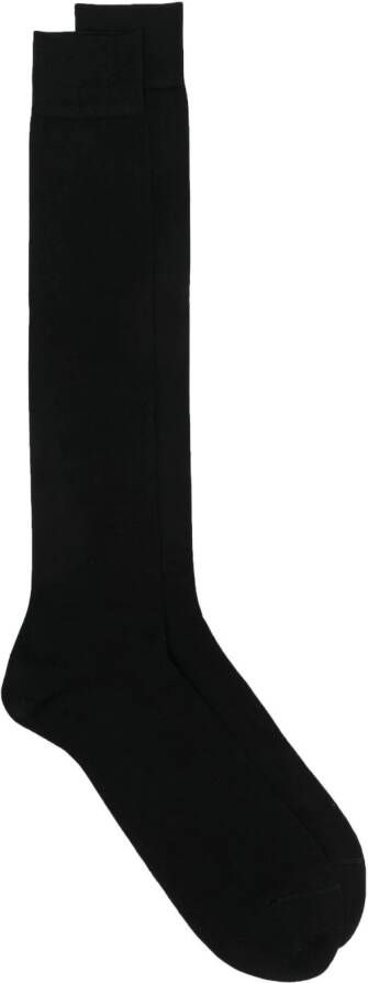 Falke Knielange sokken Zwart