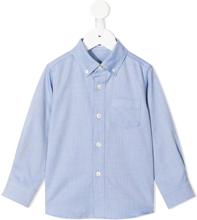 Familiar Blouse met knopen Blauw