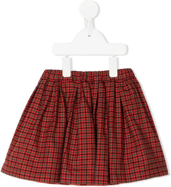 Familiar Geruite rok Rood