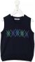 Familiar Mouwloze trui Blauw - Thumbnail 1