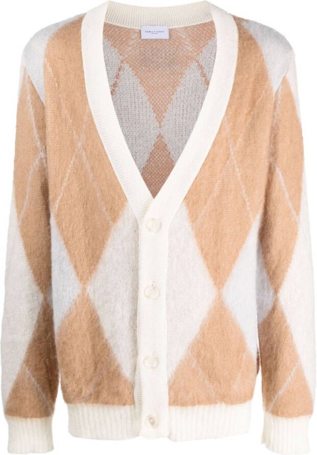 Family First Vest met V-hals Beige