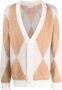 Family First Vest met V-hals Beige - Thumbnail 1