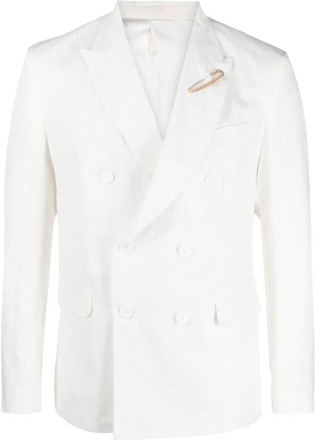 Family First Blazer met dubbele rij knopen Wit