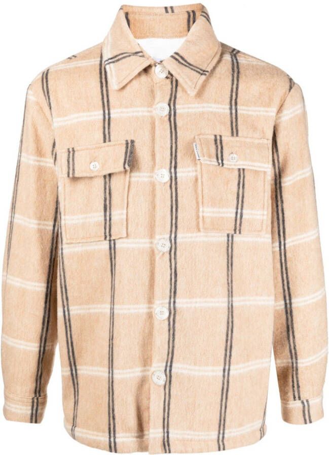 Family First Geruit overhemd Beige