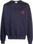 Family First Sweater met geborduurd logo Blauw - Thumbnail 1