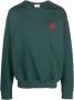 Family First Sweater met geborduurd logo Groen - Thumbnail 1