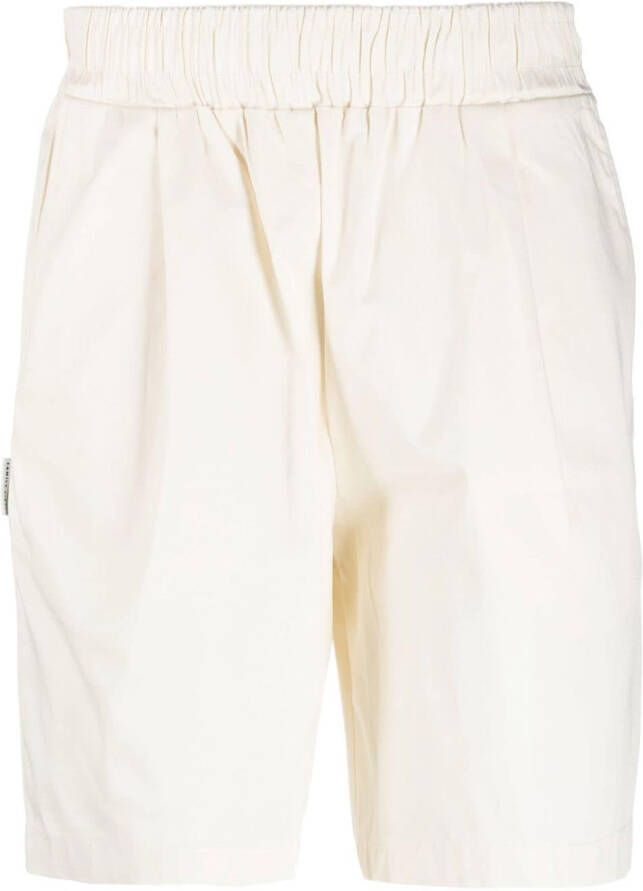 Family First Shorts met elastische taille Beige