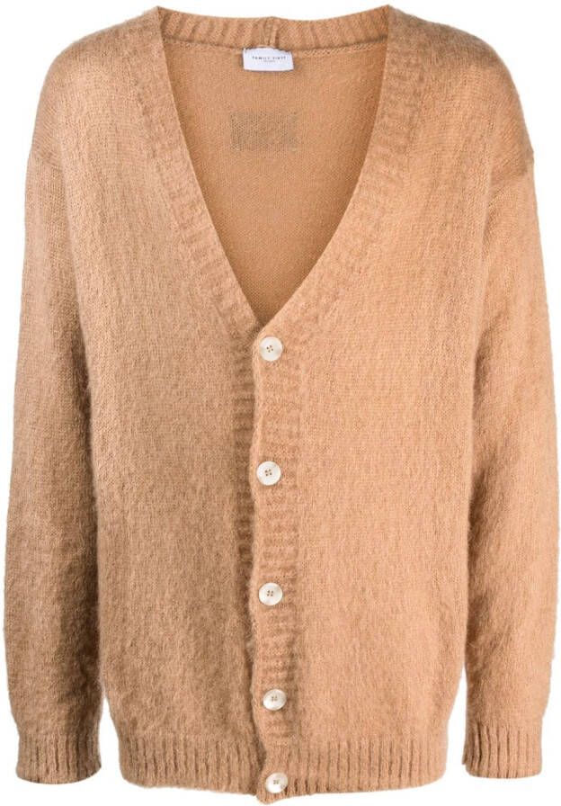 Family First Vest met V-hals Beige