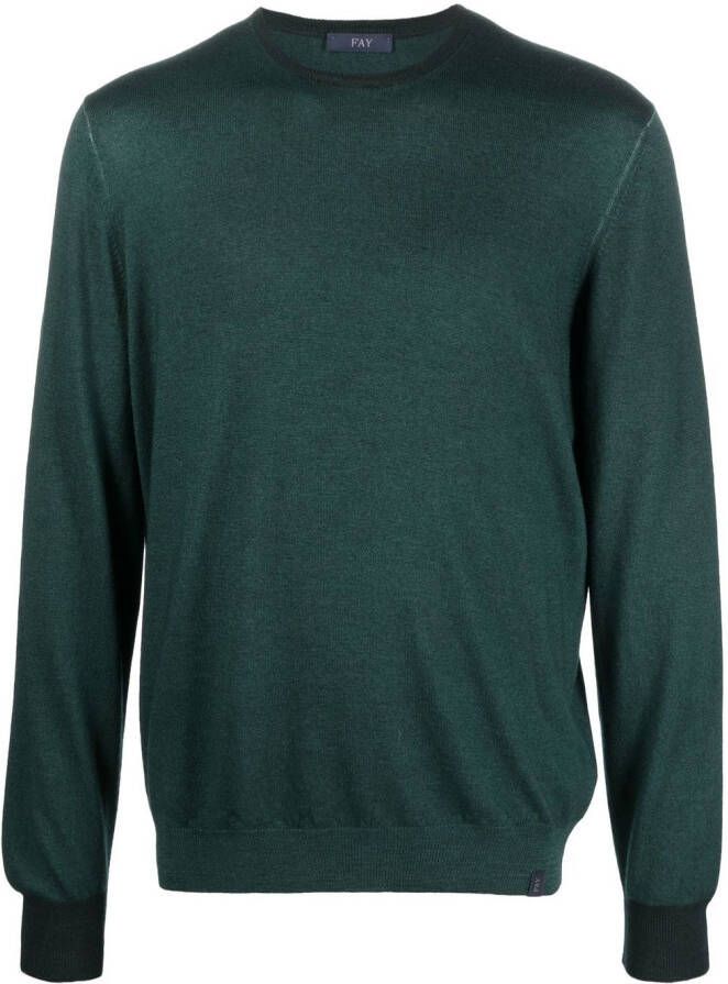 Fay Trui met ronde hals Groen