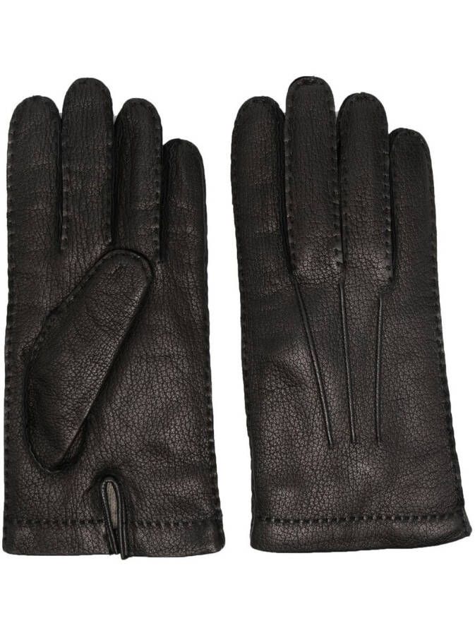 Fay Leren handschoenen B999 NERO