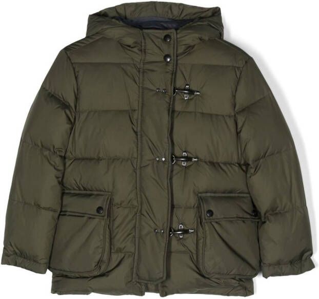 Fay Kids Gewatteerde jas Groen