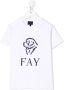 Fay Kids T-shirt met logoprint Wit - Thumbnail 1