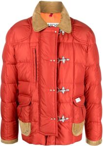 Fay toggle-fastening padded jacket Rood