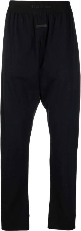 Fear Of God Broek met logo taille Zwart
