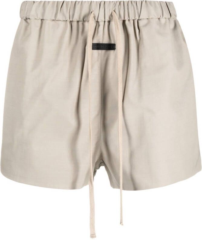 Fear Of God Shorts met trekkoordtaille Beige