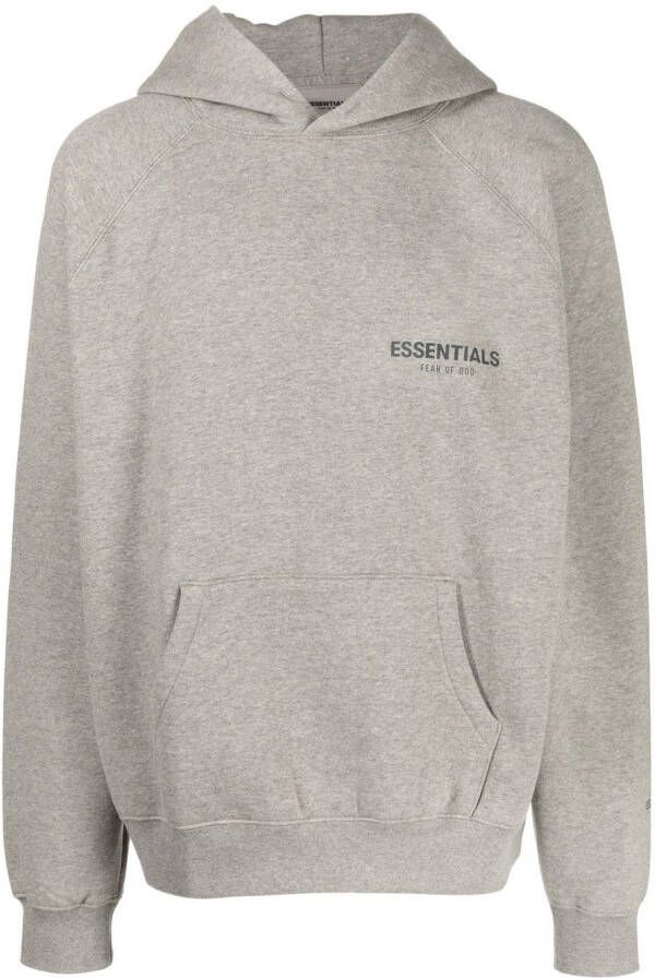 FEAR OF GOD ESSENTIALS Hoodie met logoprint Grijs