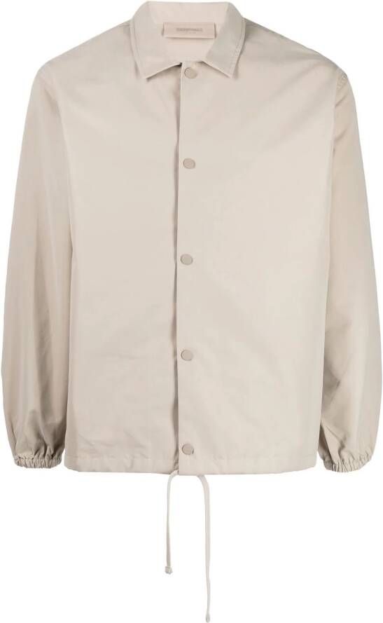 FEAR OF GOD ESSENTIALS Shirtjack met grafische print Beige