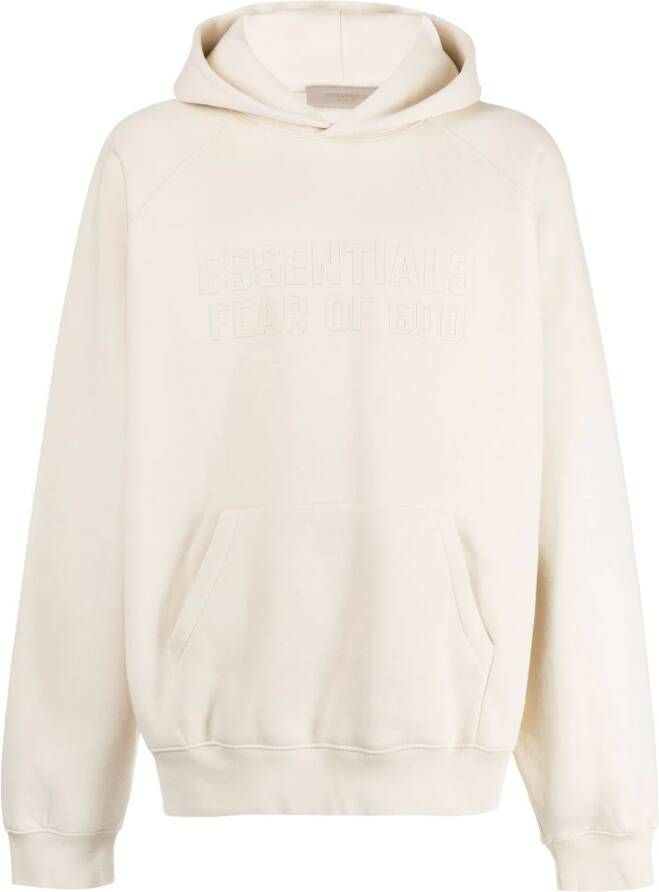 FEAR OF GOD ESSENTIALS Hoodie met logoprint Beige