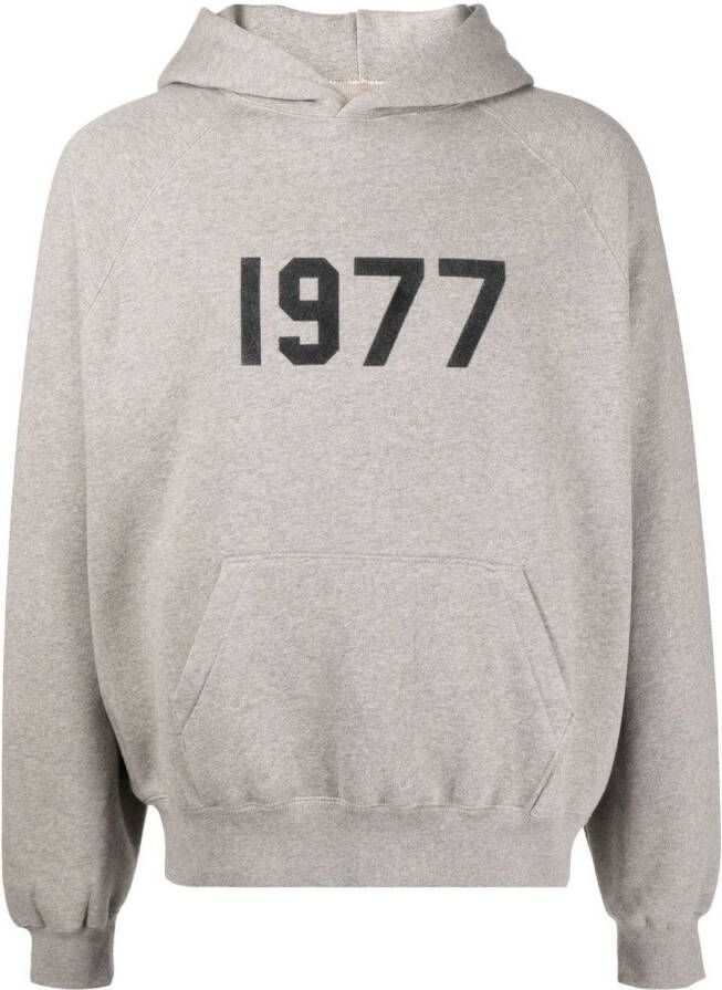 FEAR OF GOD ESSENTIALS Hoodie met logoprint Grijs