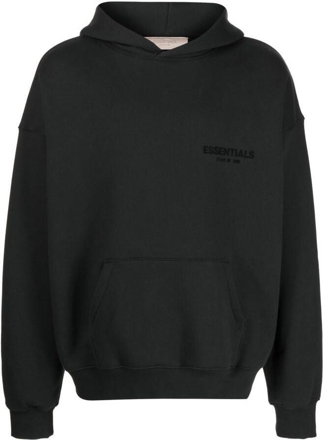 FEAR OF GOD ESSENTIALS Hoodie met logoprint Zwart
