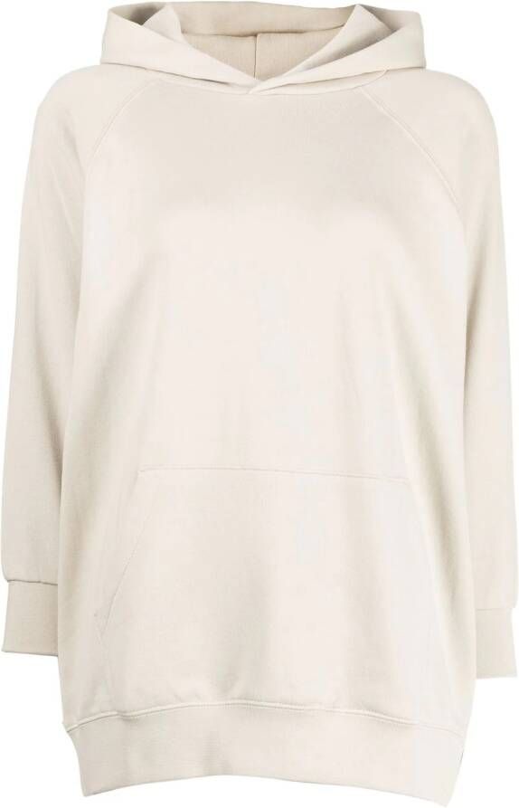 FEAR OF GOD ESSENTIALS Hoodie met logopatch Beige