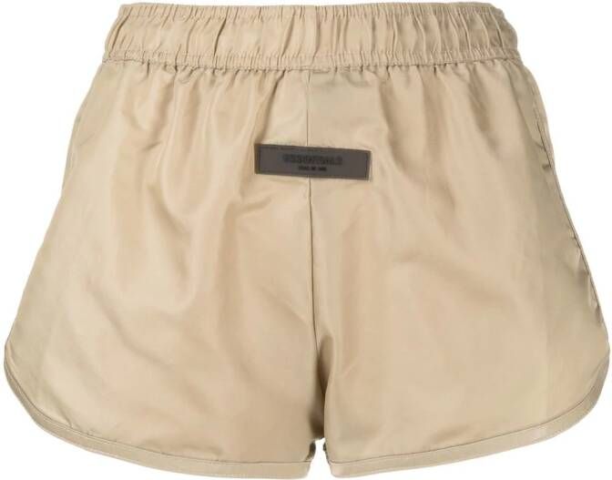 FEAR OF GOD ESSENTIALS Trainingsshorts met logopatch Groen
