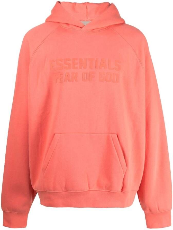 FEAR OF GOD ESSENTIALS Hoodie met logoprint Roze