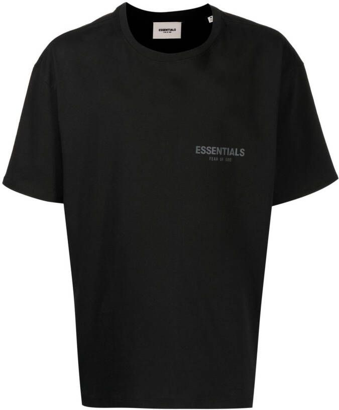 FEAR OF GOD ESSENTIALS T-shirt met logoprint Zwart