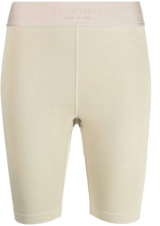 FEAR OF GOD ESSENTIALS Shorts met logoband Groen