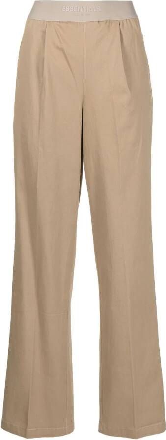 FEAR OF GOD ESSENTIALS Broek met logoband Bruin