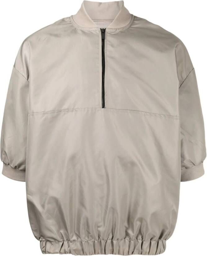 FEAR OF GOD ESSENTIALS Pullover met halve rits Groen