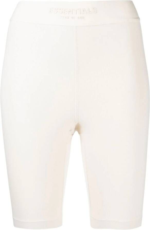 FEAR OF GOD ESSENTIALS Shorts van stretch katoen Beige