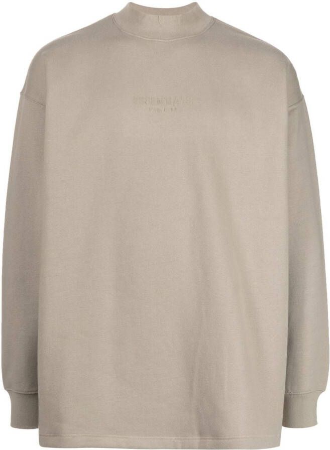 FEAR OF GOD ESSENTIALS Sweater met geborduurd logo Grijs