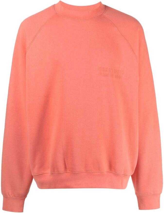 FEAR OF GOD ESSENTIALS Sweater met logoprint Oranje