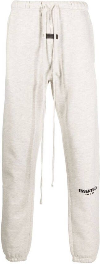 FEAR OF GOD ESSENTIALS Trainingsbroek met logoprint Beige