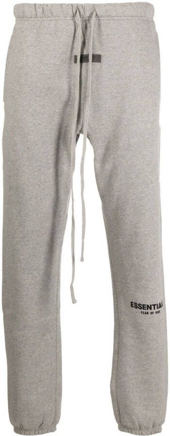 FEAR OF GOD ESSENTIALS Trainingsbroek met logoprint Grijs