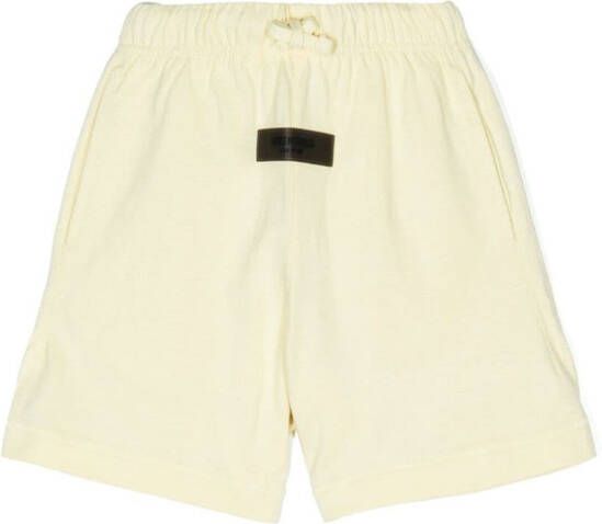FEAR OF GOD ESSENTIALS Trainingsshorts met logopatch Geel