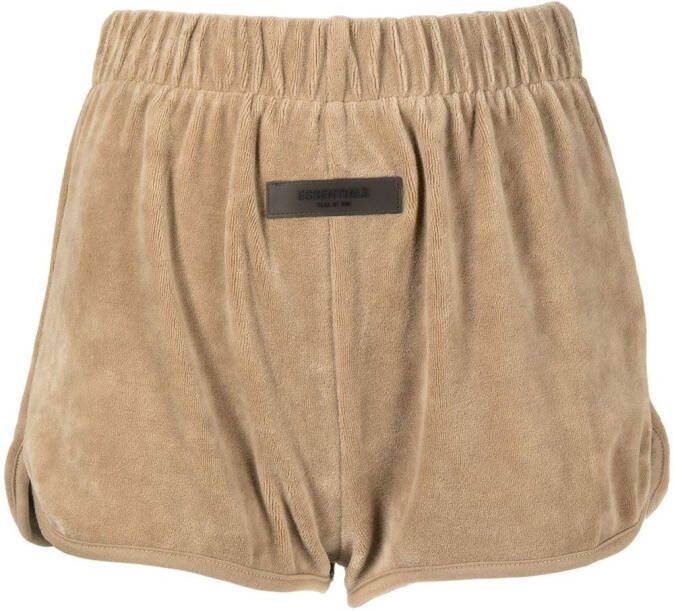 FEAR OF GOD ESSENTIALS Shorts met logo Bruin
