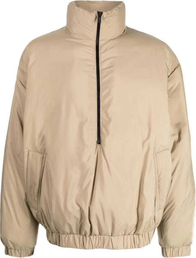 FEAR OF GOD ESSENTIALS Donsjack met rits Bruin