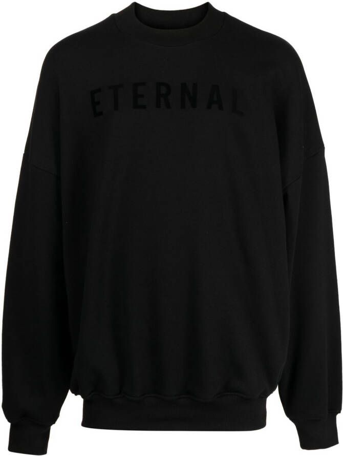 Fear Of God Sweater met tekst Zwart