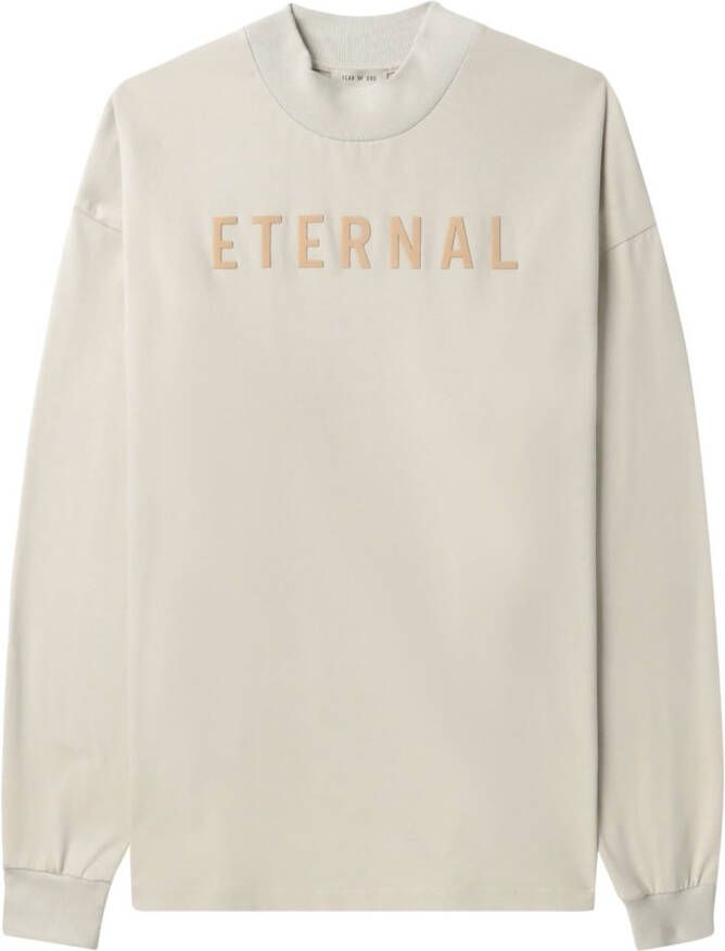 Fear Of God Sweater met geborduurd logo Beige