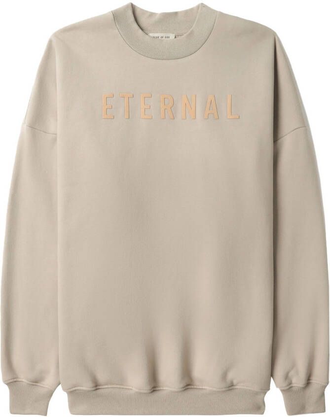Fear Of God Sweater met geborduurd logo Beige